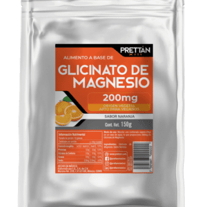 Glicinato de magnesio (Polvo sabor naranja)