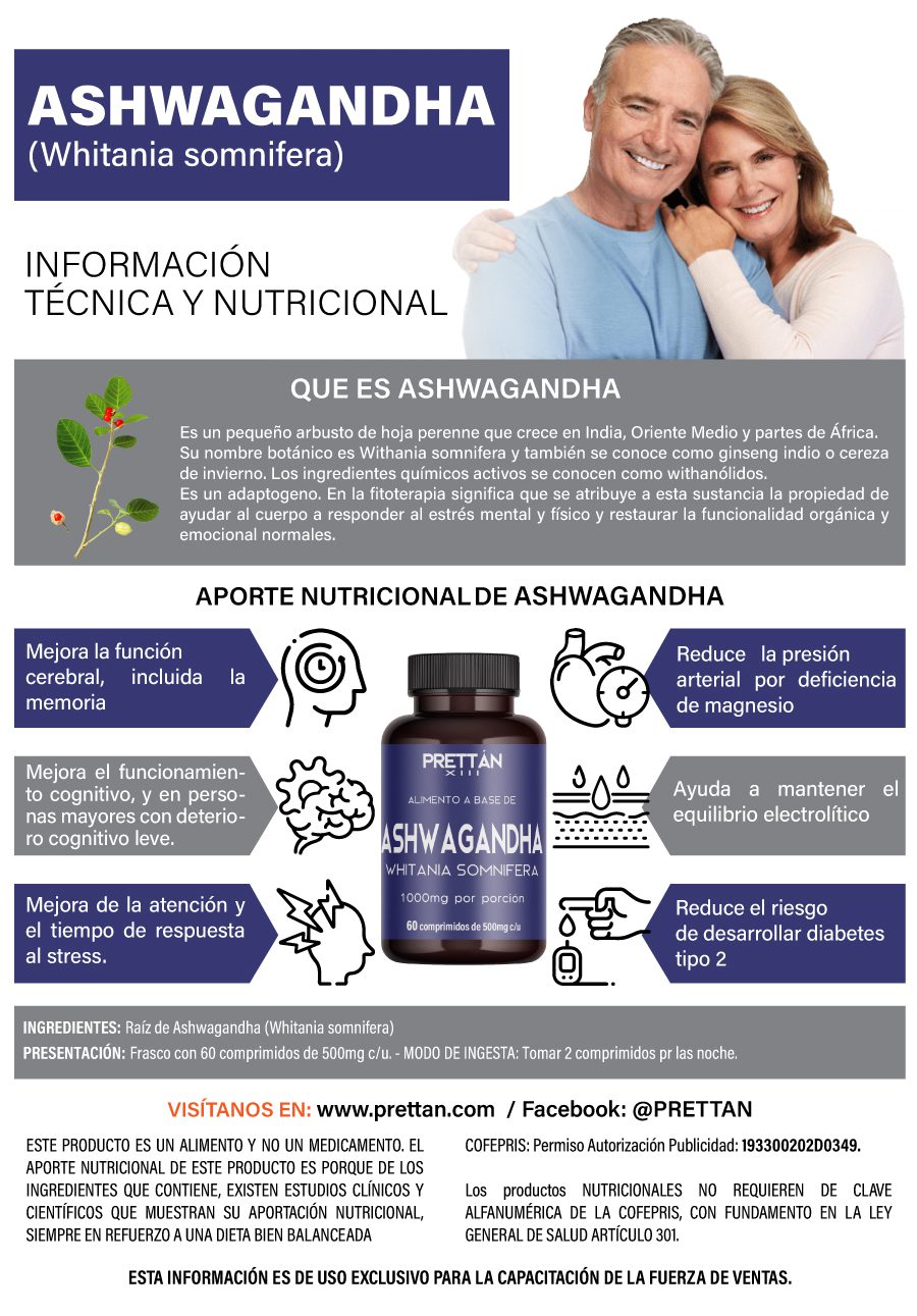 Ashwagandha (Whitania somnifera) 60 cápsulas de 500 mg - Imagen 2