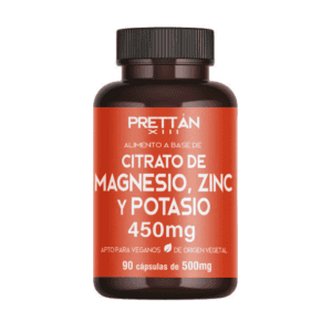 Citrato de Magnesio, Zinc y Potasio 450mg -90 cápsulas de 500 mg