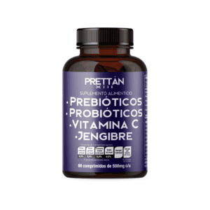 Prebióticos, Probióticos, Vitamina C y Jengibre 90 comprimidos 1g