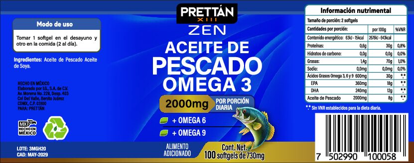 Aceite de pescado omega 3 - Imagen 3