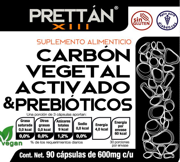 Carbón Vegetal Activado & prebióticos (Cápsulas) - Imagen 2