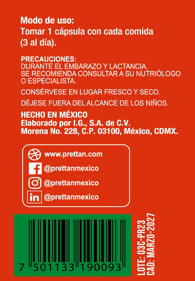 Citrato de Magnesio 90 cápsulas 500mg - Imagen 3