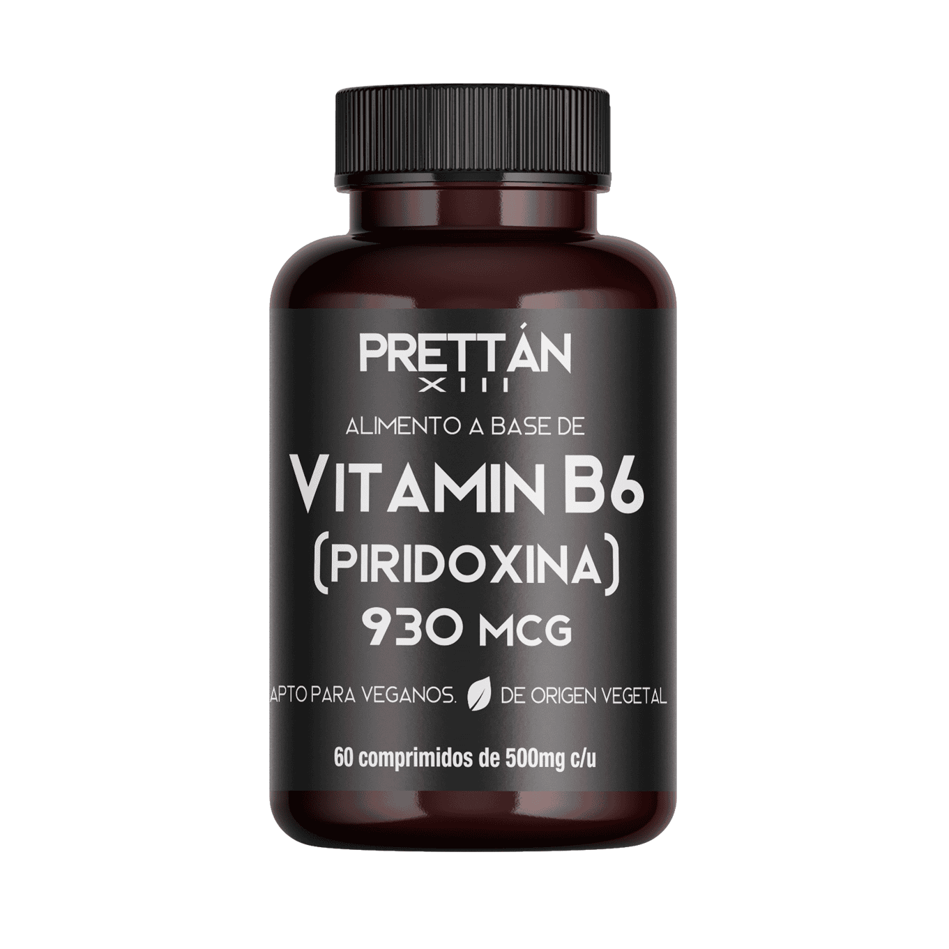 Frasco de Vitamina B6 (Piridoxina) 930mcg - 60 comprimidos