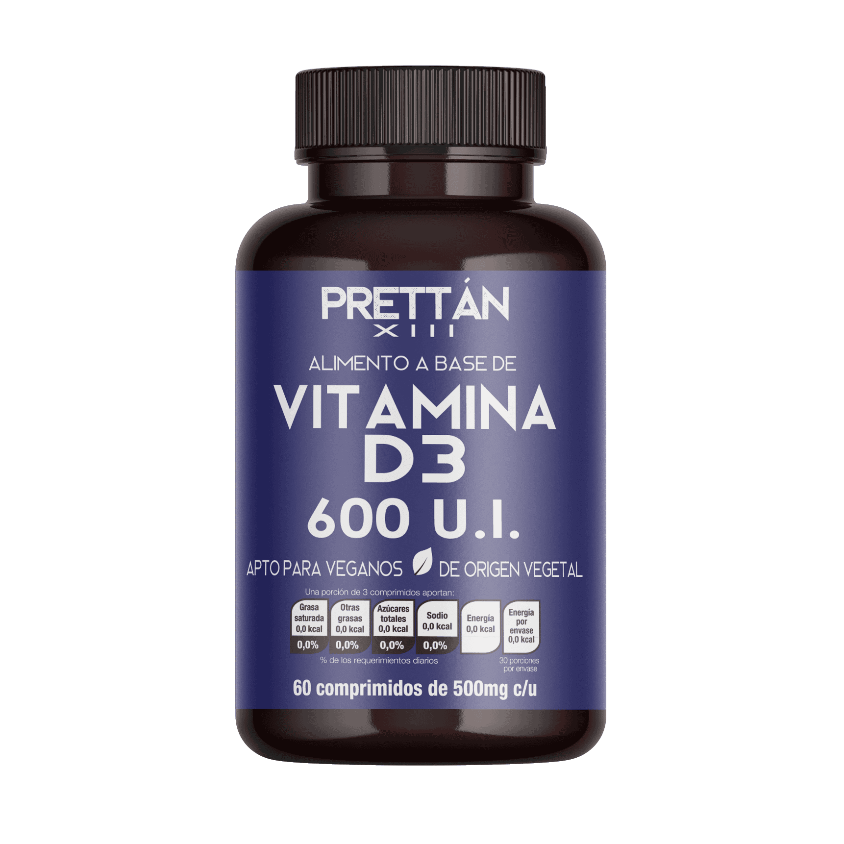 Vitamina D3 (Colecalciferol) - 60 cápsulas 500mg