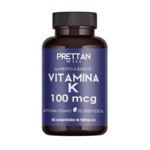Vitamina K (Filoquinona) 100mcg - 60 comprimidos de 500mg