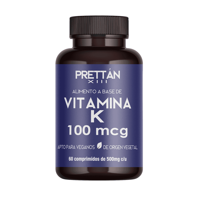 Vitamina K (Filoquinona) 100mcg - 60 comprimidos de 500mg